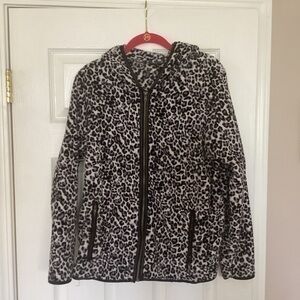 Leopard print Hoodie Sz large